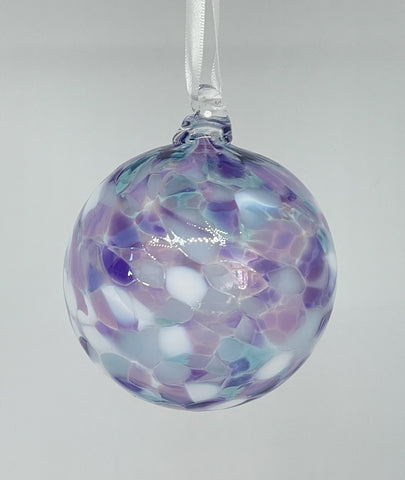 Purple, Turquoise and White Ornament