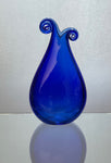 Large Cobalt Curly Vase