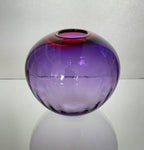 Round Vase Pink and Purple