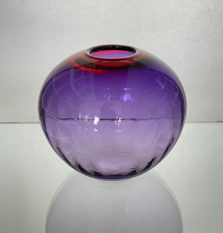 Round Vase Pink and Purple