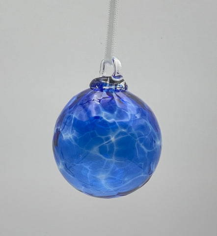 Mini medium blue ornament