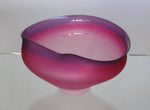 Pink and Purple Etched Wavy Bowl