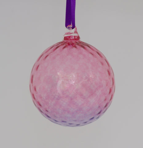 Large Pink and Purple Textured ornament