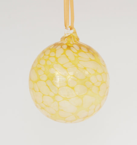 Large Gold Ornament with Alabaster spots