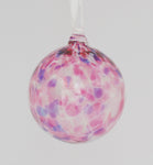 Large Ornament with Purple, Pink and Alabaster spots