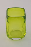 Small Lime Green Square Vase