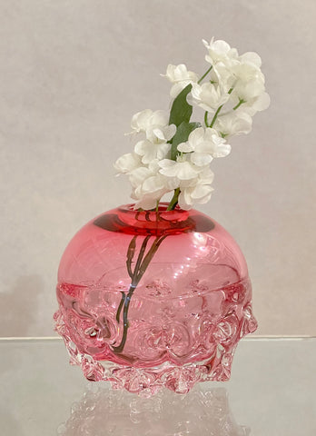 Large Pink Spikey Vase