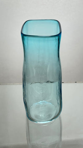 Extra wide Turquoise Square Vase