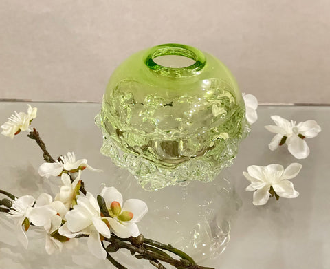 Lime Green Spikey Vase