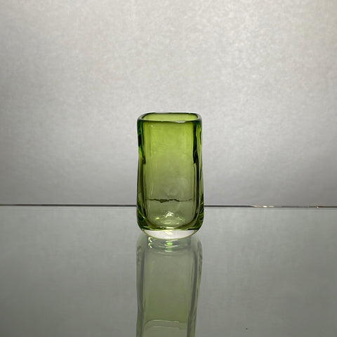 Small Lime green Square Vase