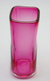 Tall Pink Square Vase