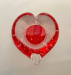 Red Bubble Heart Paperweight