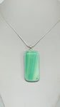 Shades of green Fused Glass Pendant 3