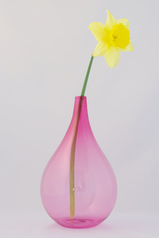Large Pink Drop Vase