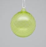 Large Lime Green Swirl Ornament