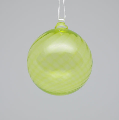 Large Lime Green Swirl Ornament